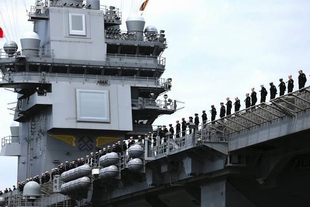 百丽国际:美国媒体透露，中国第三艘航母将带着水和彩旗下水入坞。美军侦察机将接近侦察